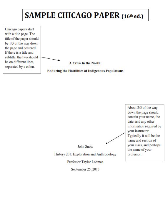 Chicago Format Essay Example (PDF)