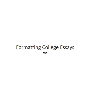 College Essay Format (PDF)