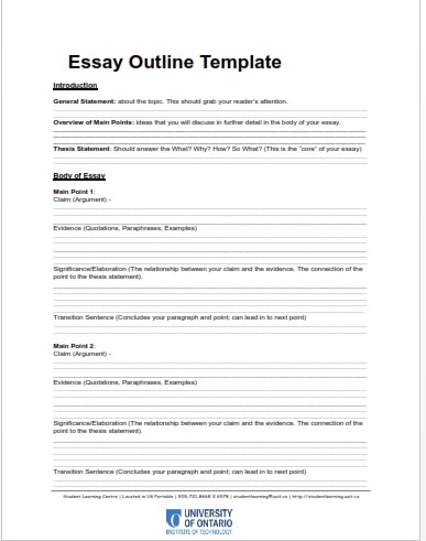 Essay Outline Sample (PDF)