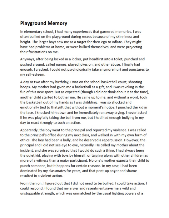 Narrative format essay Narrative format essay image