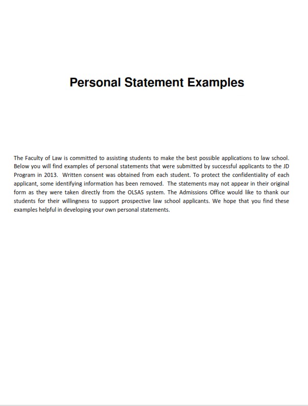 10+ Good Personal Statement Examples & Writing Tips