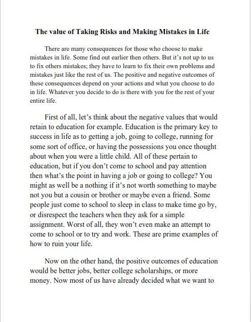 7th-grade Persuasive Essay Example (PDF)