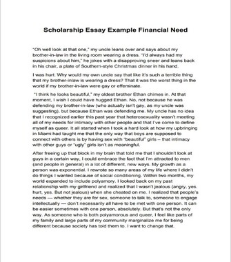 Financial Need Scholarship Essay Examples () | ScholarshipOwl financial aid essay