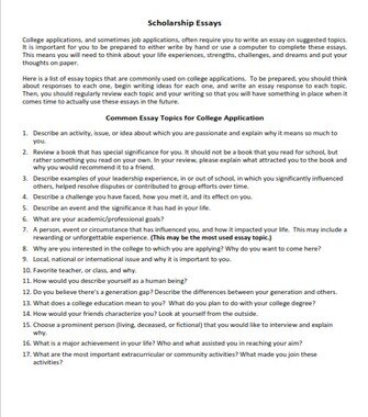 Scholarship essay examples about yourself pdf Scholarship essay examples about yourself pdf image