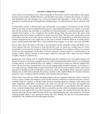 Anecdotes for reflection essay image