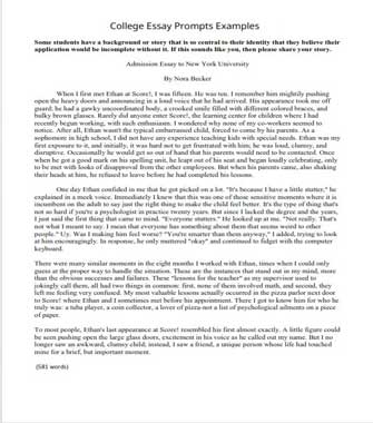 College Application Essay Prompts For the Cycle - McSweeney’s Internet Tendency